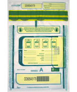 SafeLOK 9 x 12 Security Deposit Bag, Clear, 1 Pocket, 500 Bags - $101.65 CAD