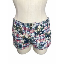 American Eagle Shorts Womens 8 Plaid Floral Pockets Flat Front Summer Va... - £15.81 GBP