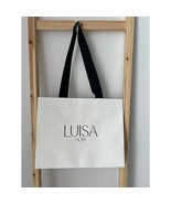 Luisa World Shopping Empty Paper Gift Bag White - $18.82 CAD