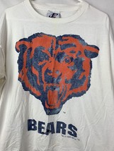 Vintage Chicago Bears T Shirt Logo Athletic Single Stitch L/S Tee Large USA 90s - £19.58 GBP