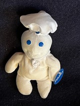 Gently Used Small Pillsbury White Plush DOUGH BOY Stuffed Character Doll – 8.25 - £7.12 GBP