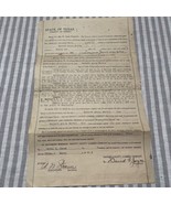 Trinity County Lumber Co Deed Of Sale 1917 signed David G Joyce - $45.15 CAD