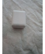 White Hinged Lid Ring Holder Ring Box Used One Time - £3.90 GBP