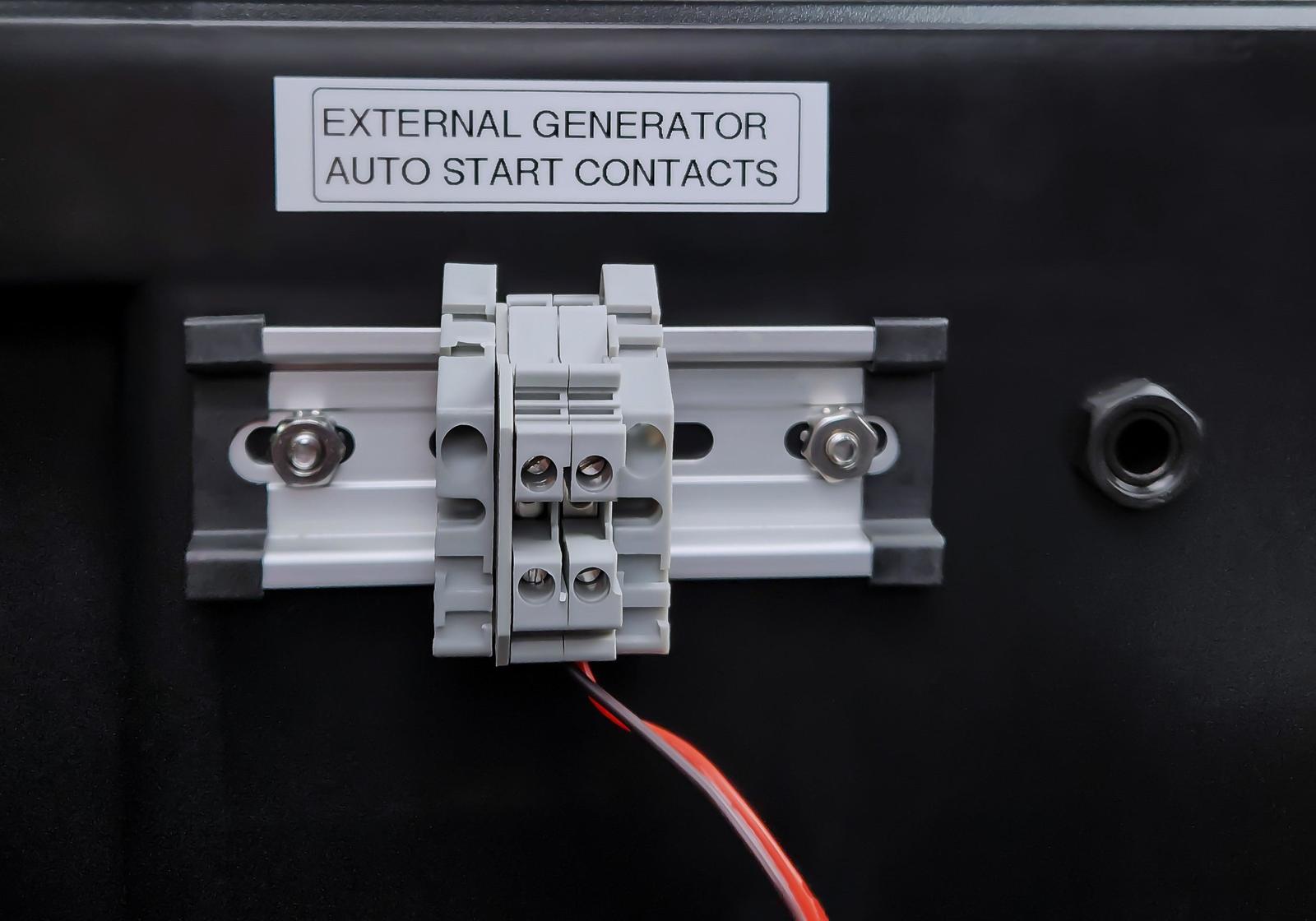 Add to Rebel Solar Generator: &quot;start up&quot; contacts to start a gas generat... - $58.00