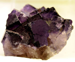 #0645 Fluorite - Mexico -- Very Dark Purple Coloring! - £16.03 GBP
