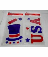  Gel Clings 4th Of July Celebrate It 2ea Reusable Washable Hat Firecrack... - $10.82 CAD