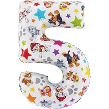 26 Inch Paw Patrol Number Foil Balloon - Kids Party Balloons - Number 1-... - £18.03 GBP