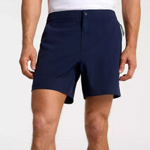VRST Men&#39;s 6&quot; Resort Short Navy Blue Stretch Size Small Pockets Drawstrings - $24.99