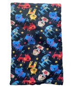 Doggy Bed Puppy Print Fleece Double Sided Homemade 23 x 34 in - $12.46