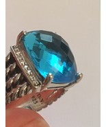 David Yurman Wheaton BLUE TOPAZ Ring size 6 , David Yurman Blue Topaz Ring  - €344,14 EUR