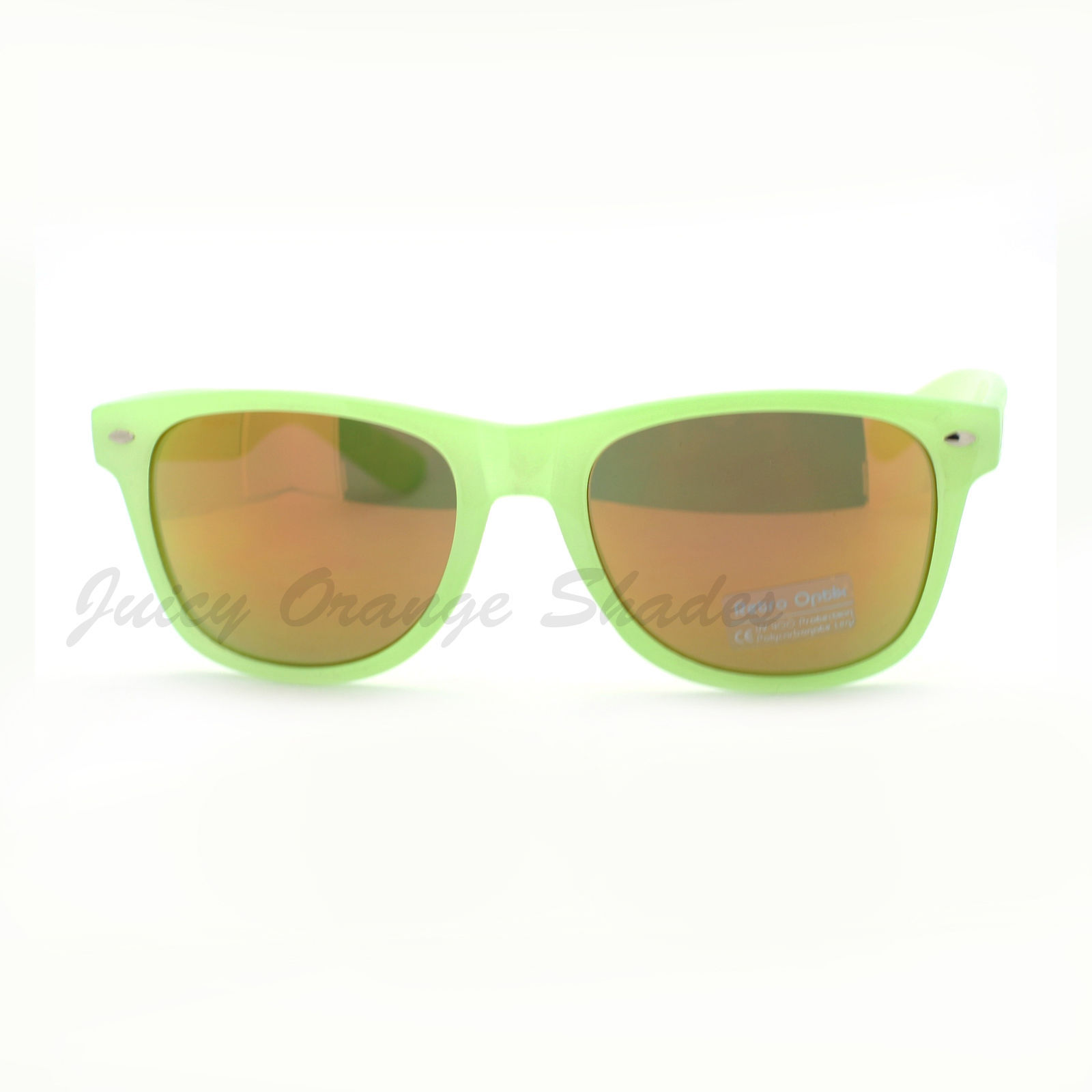 Pastel Color Sunglasses Classic Square Frame Multicolor Mirror Lens - $7.87