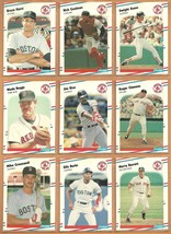 1988 Fleer Boston Red Sox Team Lot Roger Clemens Wade Boggs Jim Rice Dwight Evan - £1.57 GBP