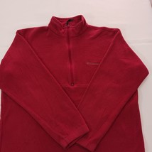 Columbia WU6176 Men's Hemlock Ridge Pullover Brick Red Fleece Jacket Size Large image 13