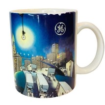 GE General Electric Vintage Rare Ceramic Coffee Mug All Over Trains Indu... - $25.58