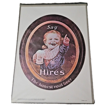 1975 Hires Root Beer Soda Pop Advertisement Wall Hanging Frosty Mug Baby - $14.54