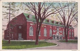Urbana-Champaign Illinois IL George Huff Gymnasium University 1960 Postcard C38 - £2.33 GBP
