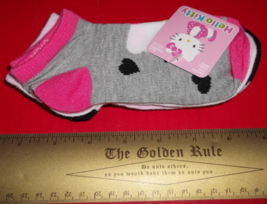 Hello Kitty Baby Clothes 3T-5T Toddler Girl Sock 3 Pair Pink Sanrio Footwear New - £5.23 GBP