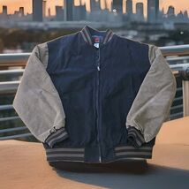 Red Kap Vintage Varsity Jacket Mens Size XL Black Brown Coat USA Made - $44.55