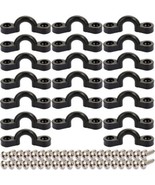 Kayak Pad Eye Kit, 10PCS Nylon Bungee Deck Loops Tie Down Pad Eye with 2... - $20.11