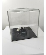 GoPro clear plastic case box cube display retail container black base ac... - $624.75 MXN