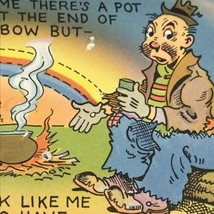 Humorous Vintage Postcard Poor Hobo Funny Cartoon Art Rainbow - £10.11 GBP