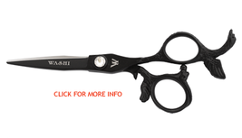 washi black swan shear scissor professional salon barber hair bun cut st... - $179.00