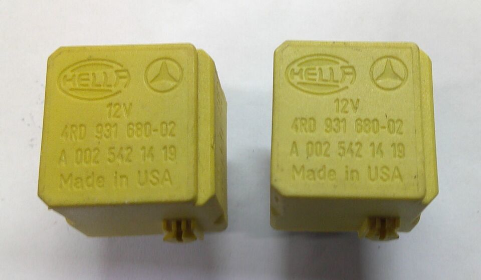 MERCEDES BENZ HELLA RELAY SET A0025421419 TESTED 1 YEAR WARRANTY FREE SHIP BZ1
