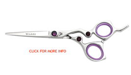 washi purple ice shear scissor professional salon barber hair bun cut stylist - $169.00