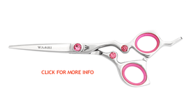 washi pink ice shear scissor professional salon barber hair bun cut stylist - $169.00