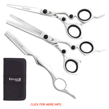 washi black ice shear scissor set professional salon barber hair bun cut... - £211.60 GBP