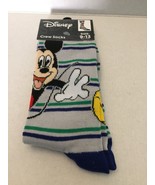 NEW Disney Mickey Mouse Striped Crew Socks Size 9-13 - $183.01 MXN