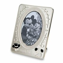 Disney Parks Exclusive Minnie Mickey Wedding Metal 5x7 Picture Photo Frame - $128.69