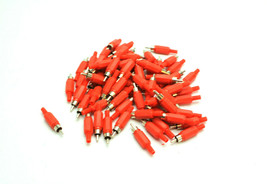 Lot Of 60 Red Color RCA Jack Audio Video Adapter Male Connector New - $26.72