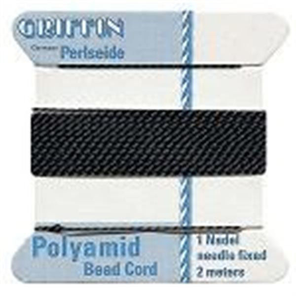 GRIFFIN Carded Nylon (Perlseide Polyamid) Beading Cord Size #4 Pick Color