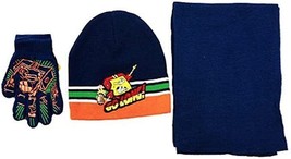 Sponge Bob Squarepants 3 Piece Set Gloves B EAN Ie Hat Scarf - £9.89 GBP