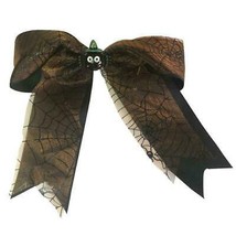 Halloween Costume Cute Spider Ghost Hat Woman Brown Ribbon Bow Hair Clip Pins - £3.15 GBP