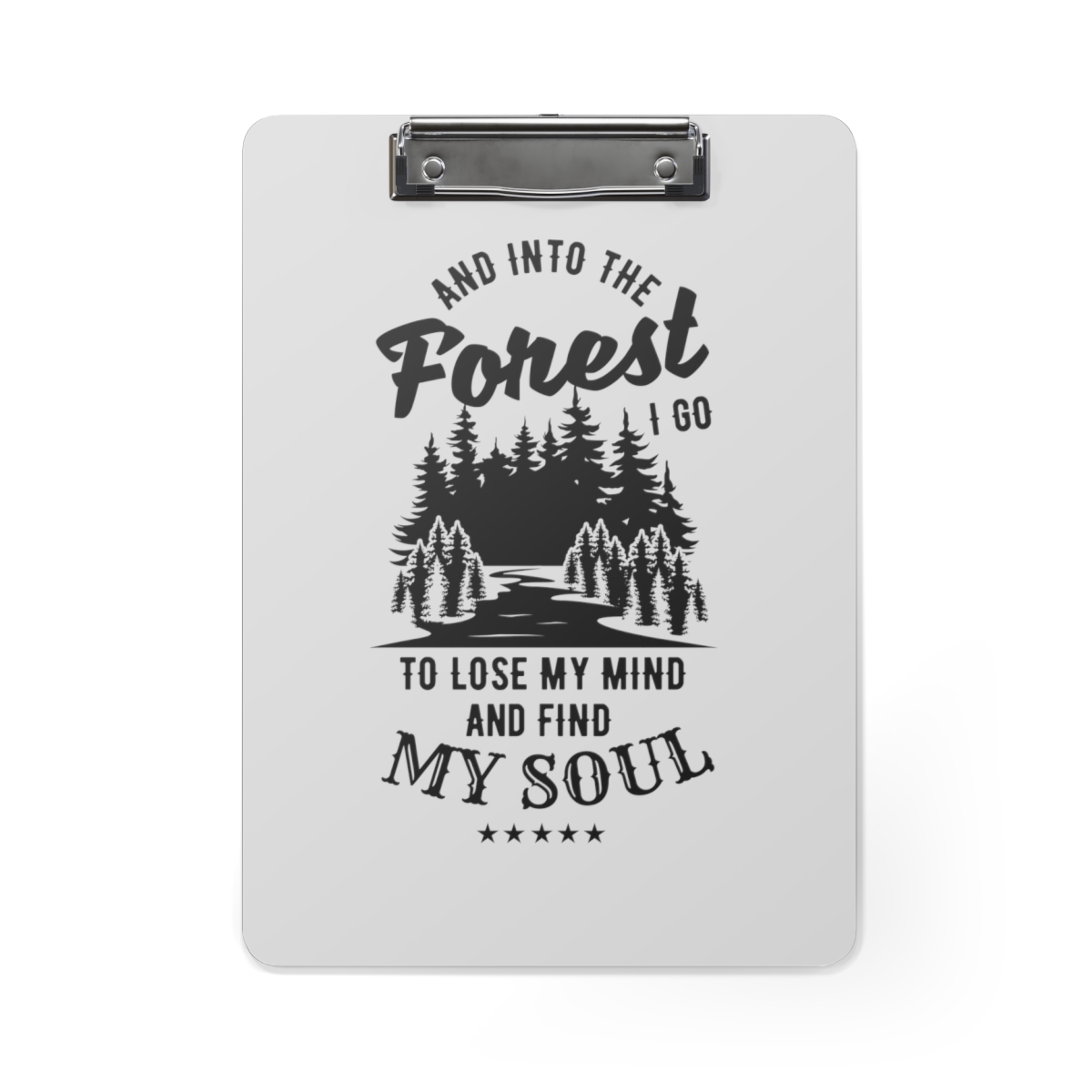 Personalized Motivational Clipboard - Forest Quote - Adventure Into the Wild - N - $48.41
