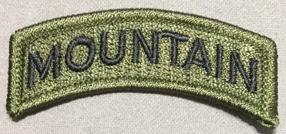 Army 10th Mountain Division Rocker subdued Patch - $2.99