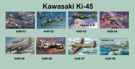8 Different Kawasaki Ki-45 Warplane Magnets - $100.00