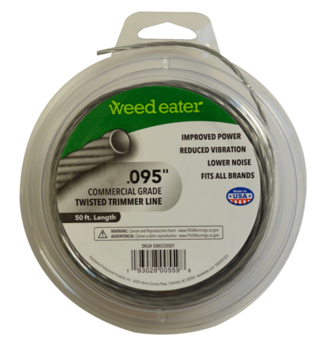 Weed Eater .095 Inch Commercial Grade Twisted Trimmer Line, 50 Feet - $8.95
