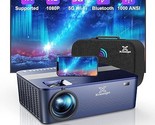 Outdoor Projector 4K With Wifi And Bluetooth, 1000 Ansi Video Projector,... - $463.99