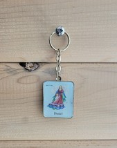 Angel Keychain Vintage Daniel Metal and Acrylic - $11.49