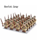 WW2 Military War Soldier Figures Bricks Soviet Army Kids Toys Gifts - $30.80