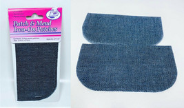 LOT OF 2 Allary Iron On Denim Repair Patches Kit 4 Pieces - $7.93