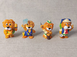 Vtg, 1993, Kinder Ferrero Leoventuras Lion Figure Toys {4piece} [set a] - $9.44