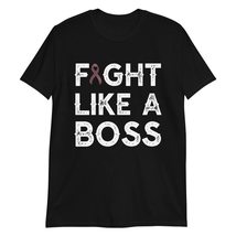 Fight Like a Boss Multiple Myeloma Cancer Awareness Burgundy Ribbon T-Shirt - $19.55+