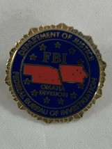 FBI Department Of Justice Omaha Field Office lapel pin police - £12.35 GBP