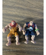 Fisher Price Prehistoric Dinosaur Caveman Toy 2&quot; Lot of 2 - $13.85