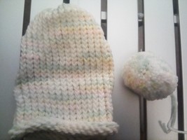 Handcrafted Knit Small Adult or Kids Hats with or without pompoms - £19.66 GBP