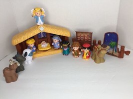 Vintage Fisher-Price Little People Nativity Scene 2002 Figures & Animals - $22.99